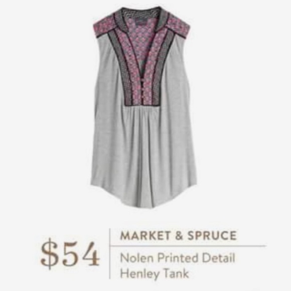 Market & Spruce Tops - Stitch Fix Market & Spruce Tank size XS // K07